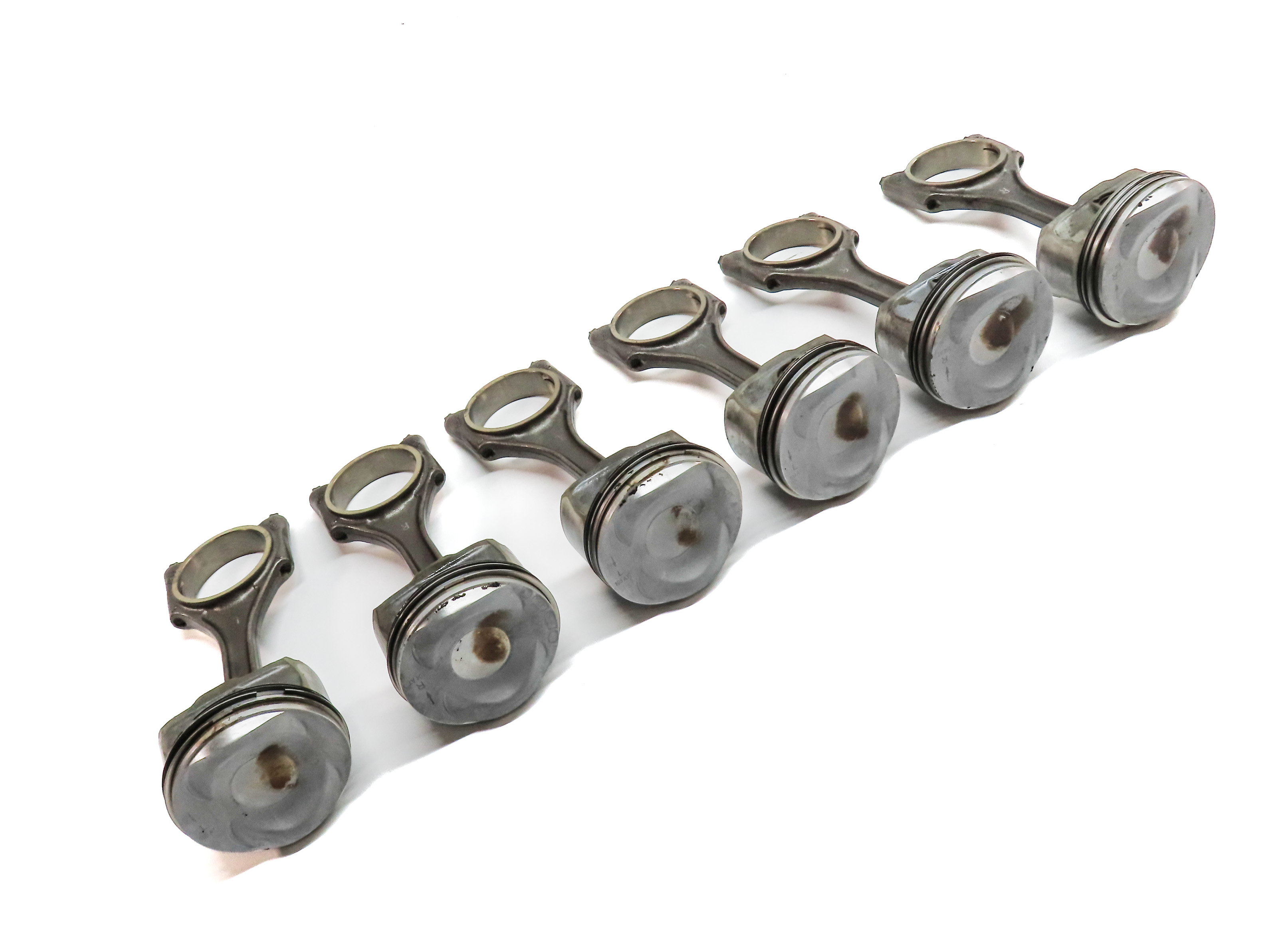 2008-2012 AUDI A4 A5 A6 Q5 B8 8K 8R C7 3.2L FSI ENGINE PISTON w/ ROD SET/6 — exact item pictured